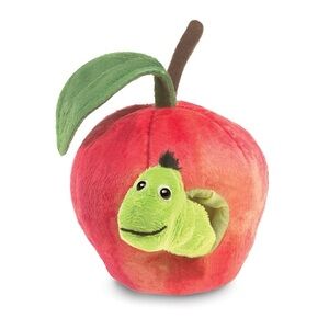 Folkmanis Worm in Apple Puppet with Storybook Tag, “Teacher’s Pet” 🍎🐛❤️ NWT✨